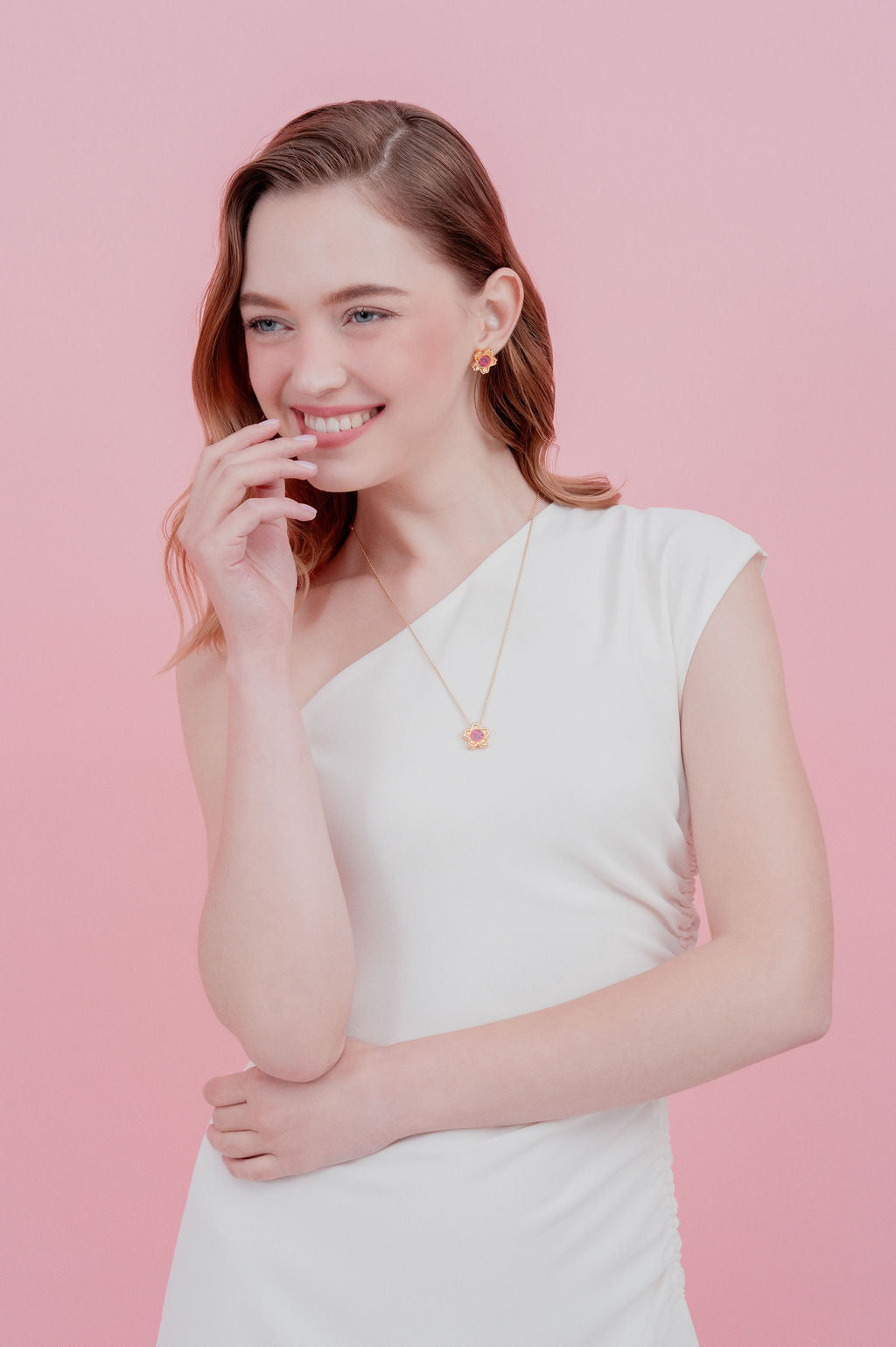Lia Rosette Stud Earrings - Blessing