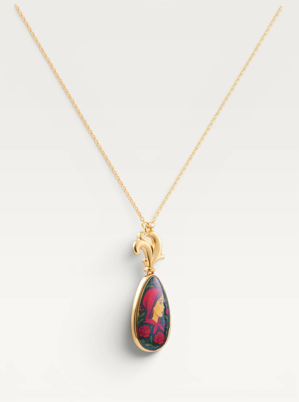 Red Riding Hood Pendant Necklace