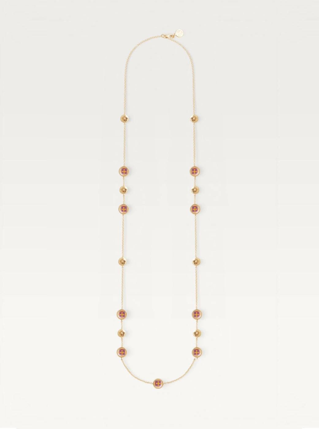 Spanish Medallion Long Necklace - Royal