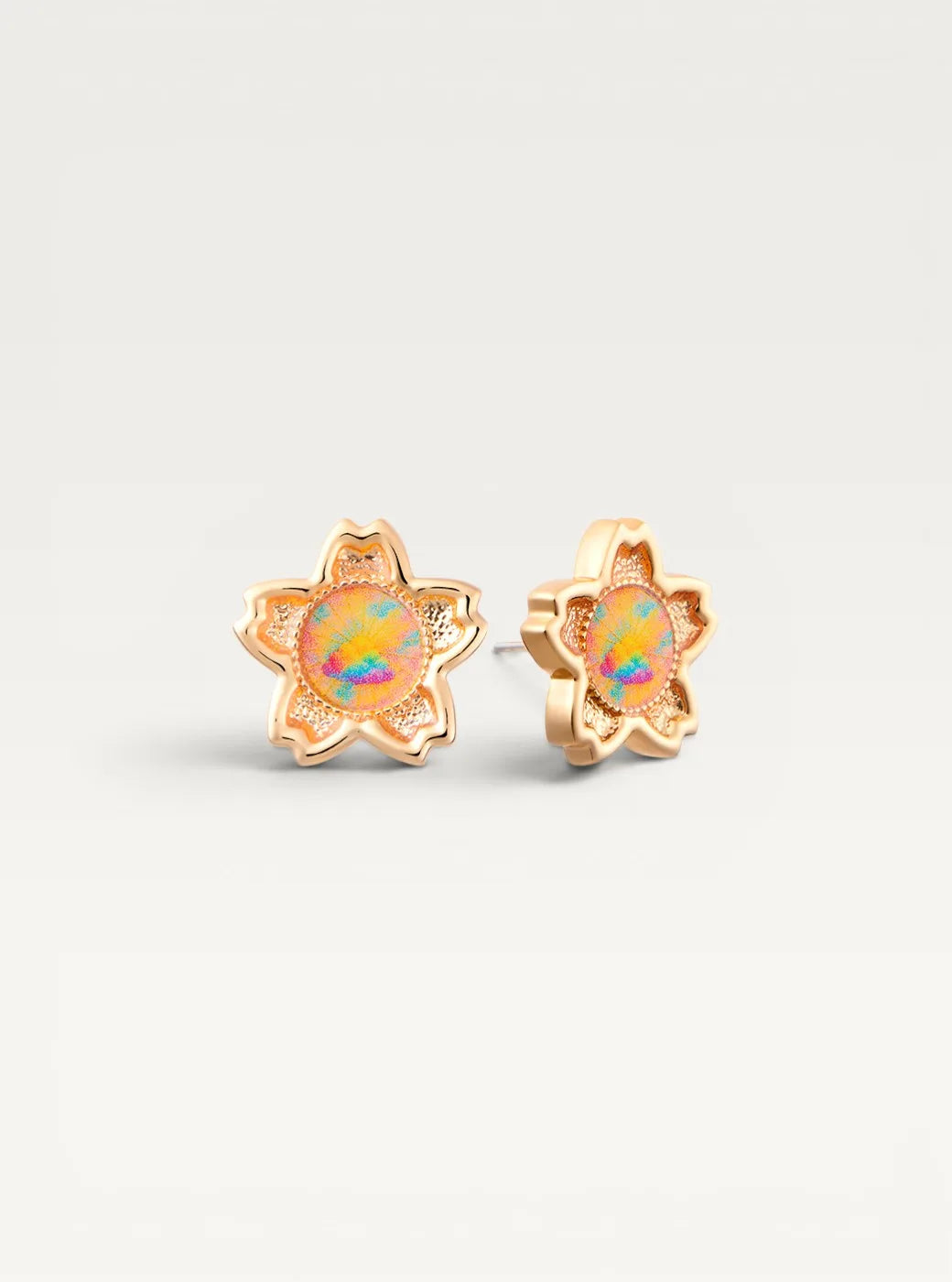 Lia Rosette Stud Earrings - Hope