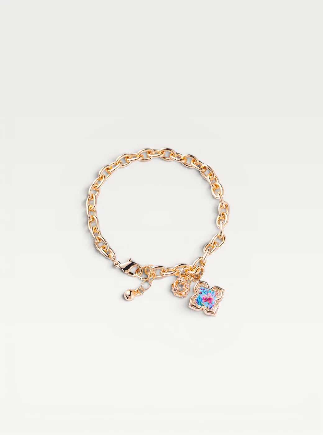 Orchid Floral Bracelet - Pink