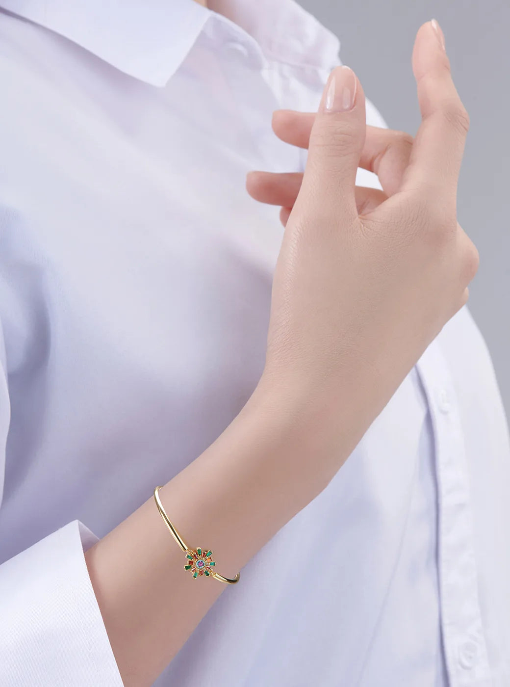 Peranakan Floral Bracelet - Blue
