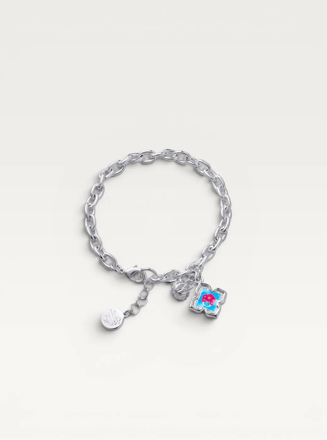 Peranakan Floral Silver Bracelet - Nyra Bloom