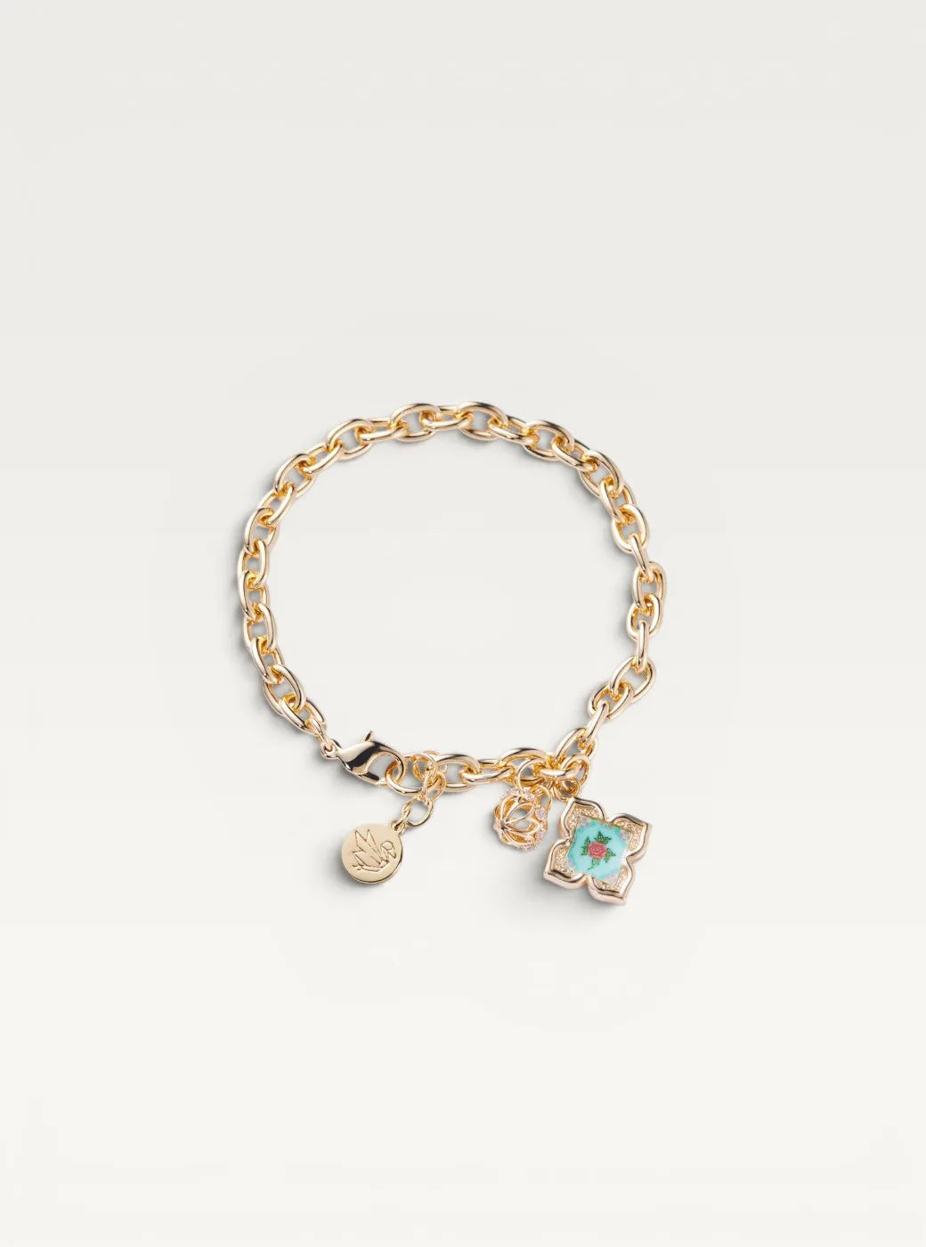 Peranakan Floral Bracelet- Turquoise