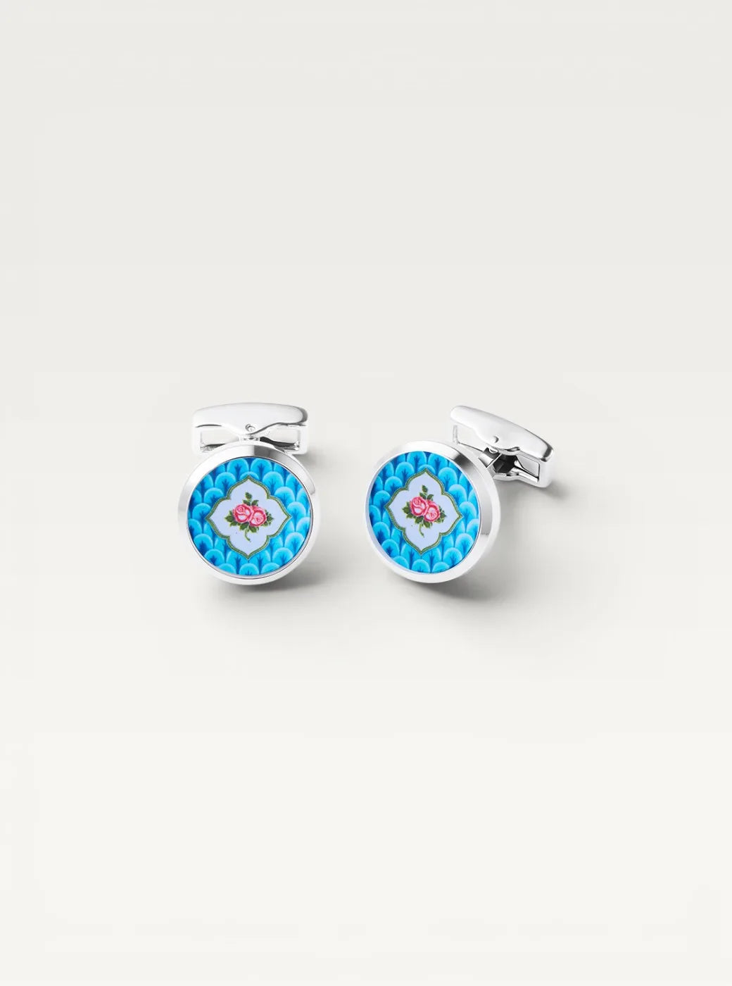 Cufflinks - Peranakan Azure