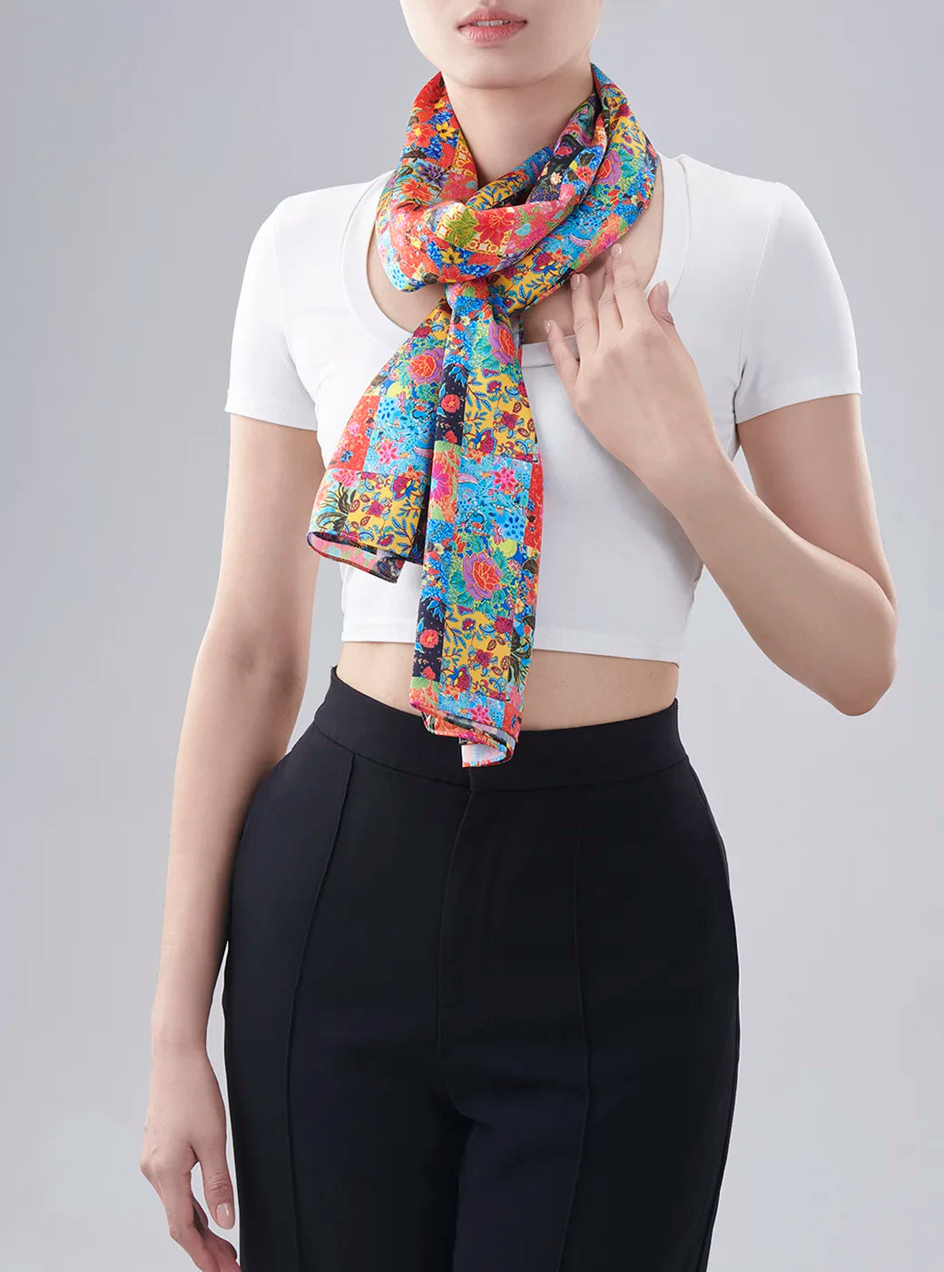 Floral Batik Scarf