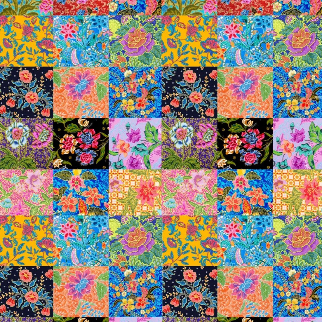 Floral Batik Scarf