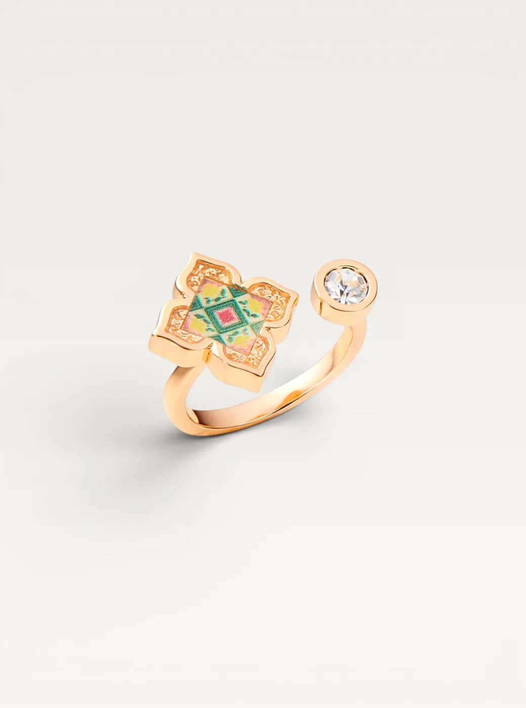 Floral Ring - Rosy Pink