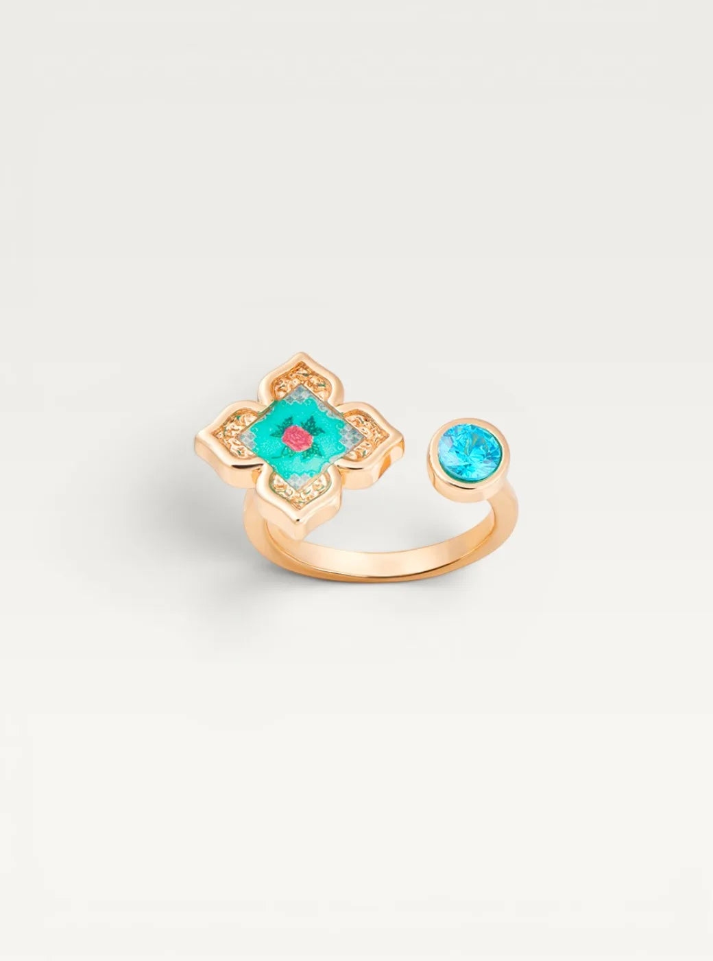Floral Ring - Turquoise
