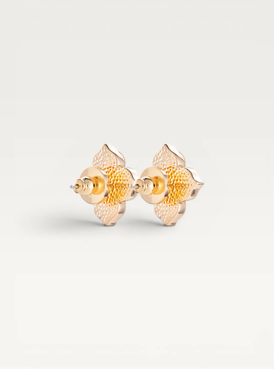 Orchid Floral Dangle Earrings - Pink