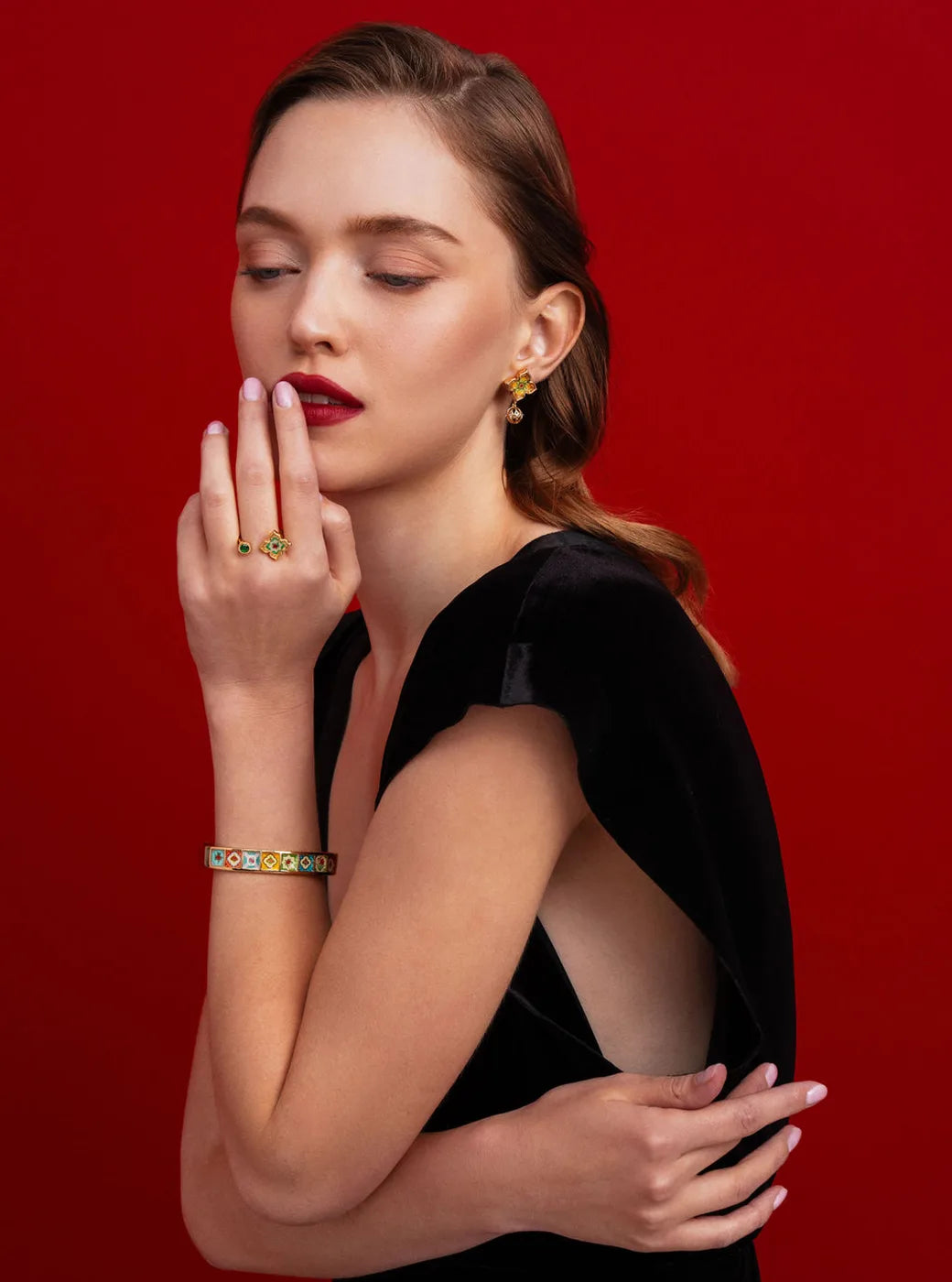 Peranakan Multichromatic Bangle