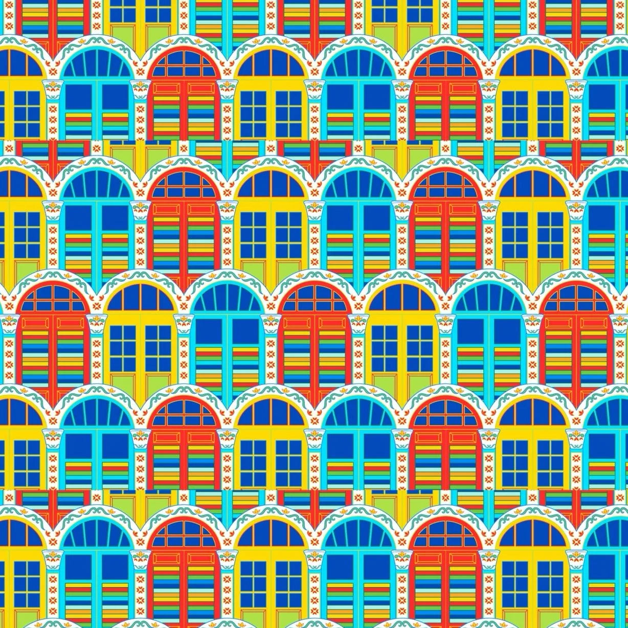 Shophouse Window Scarf